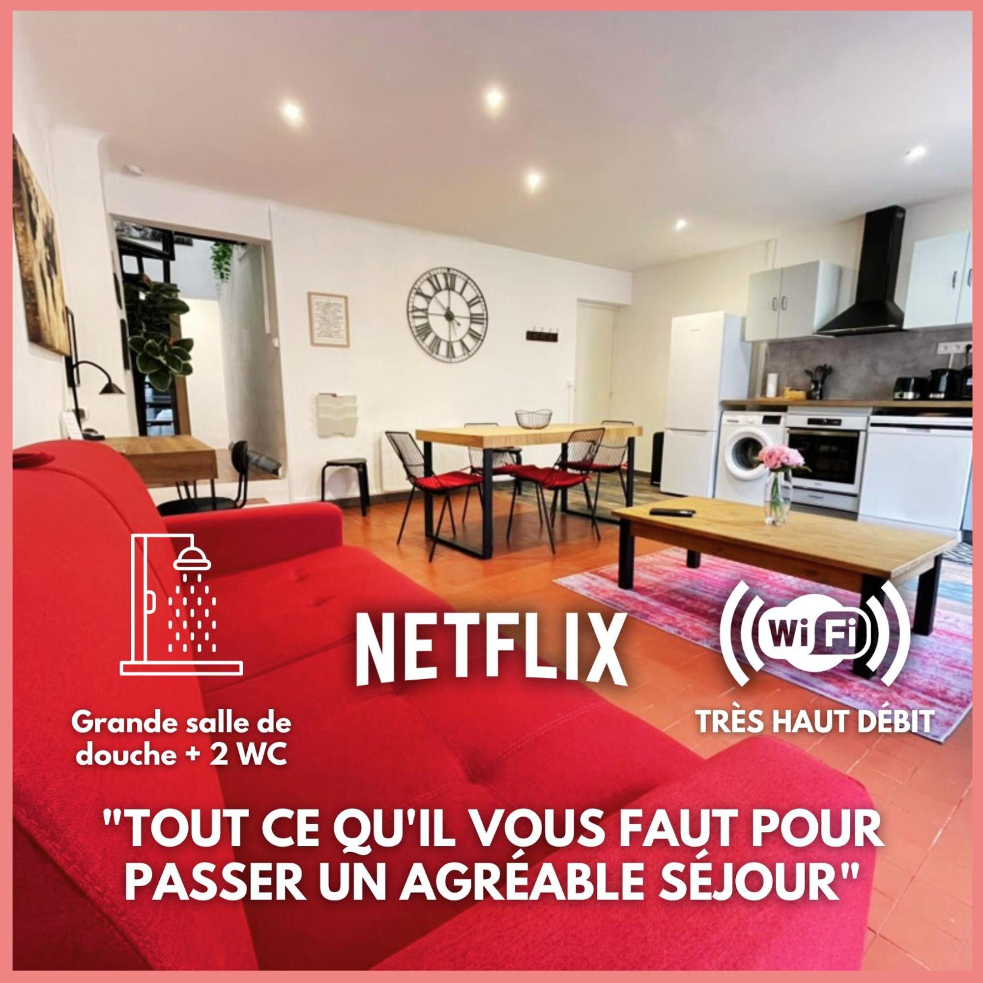 Spacieux T4 / 70 M2 8 Personnes Apartment *